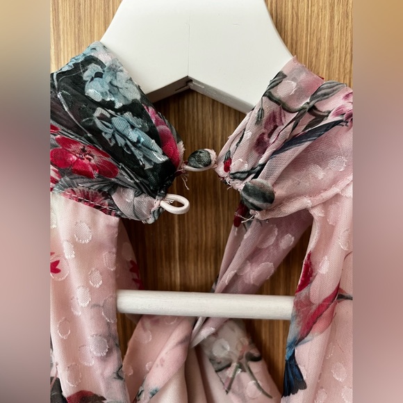 Floral Lipsy London S high low bridesmaid dress - Picture 7 of 8